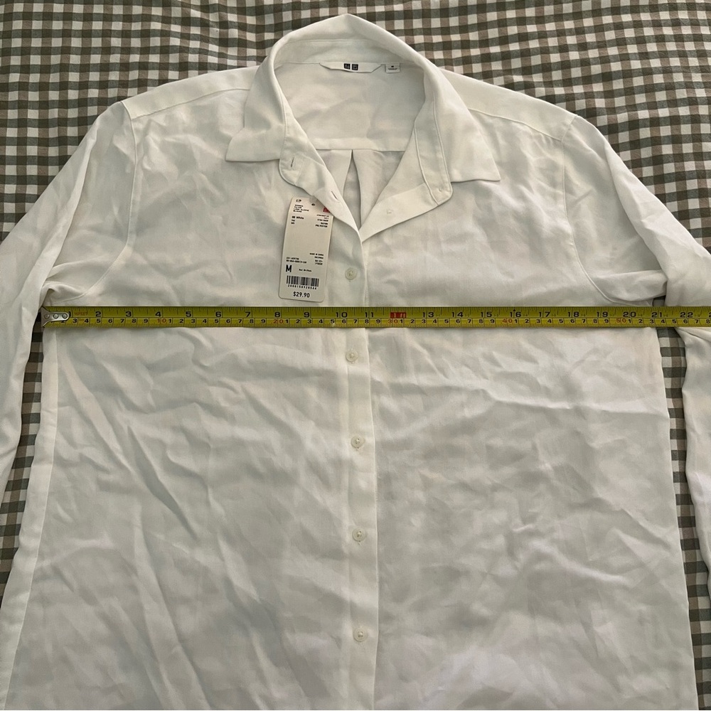 Uniqlo Rayon Long Sleeve Blouse - Picture 4 of 14